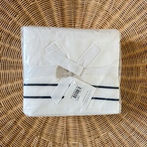 NEW Serena & Lily Southport Sateen Sheet Set (Full)-Navy